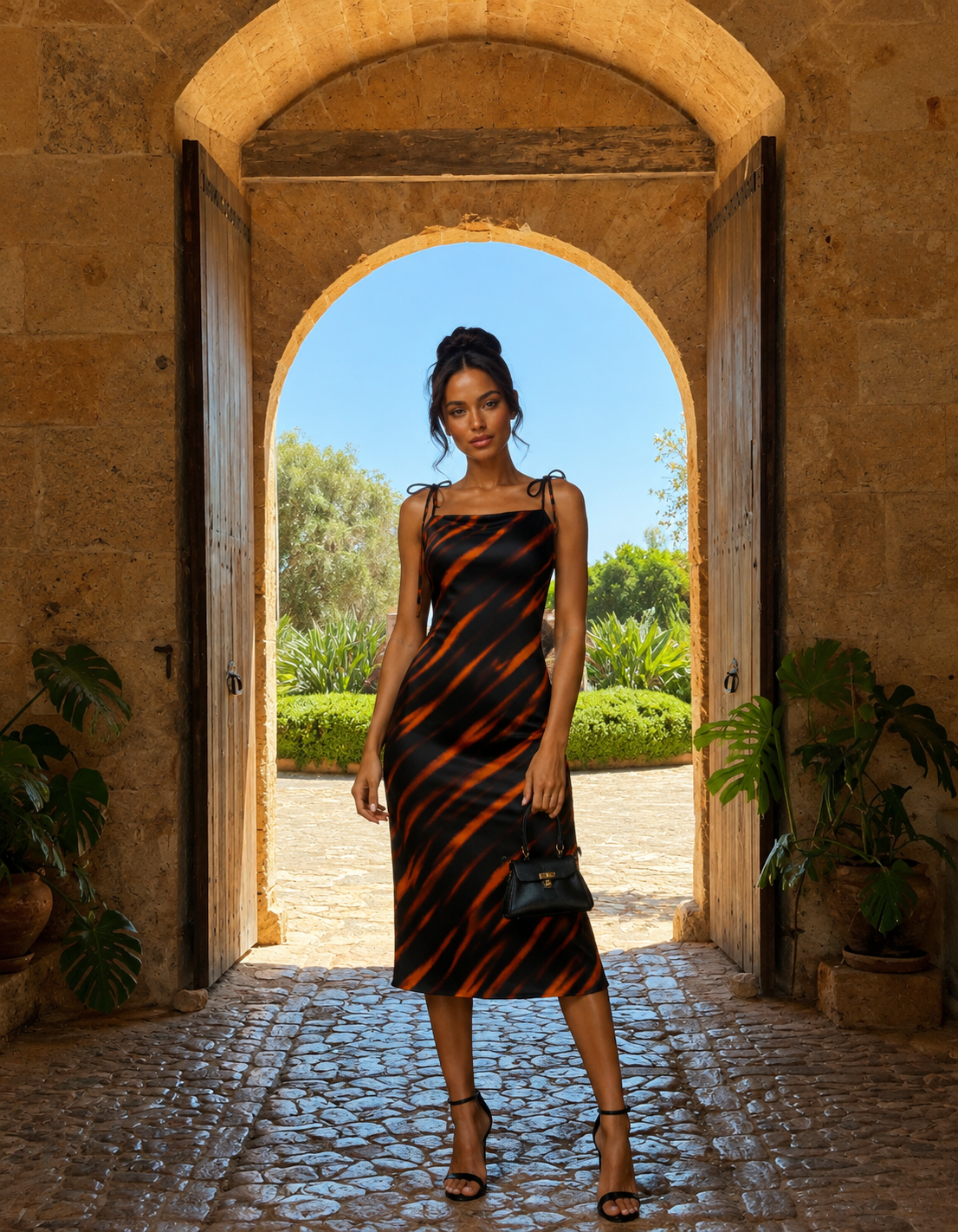 Orbit Slip Dress - Ember